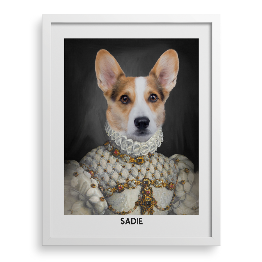 The Proper Lady Custom Pet Portrait