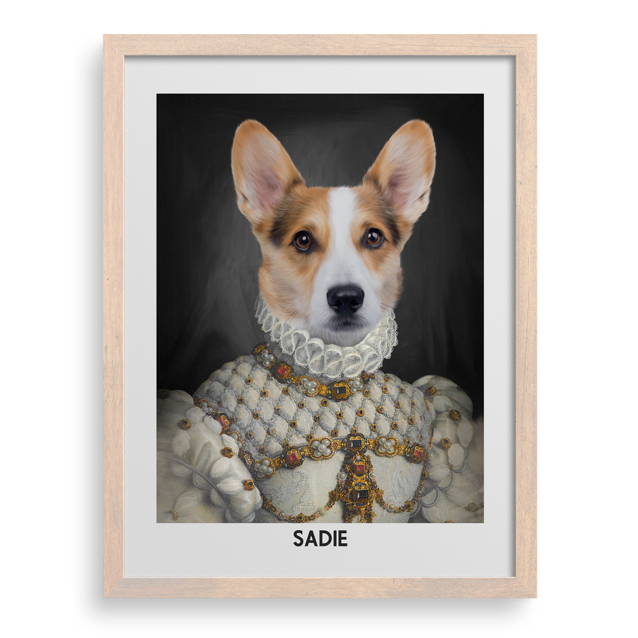 The Proper Lady Custom Pet Portrait