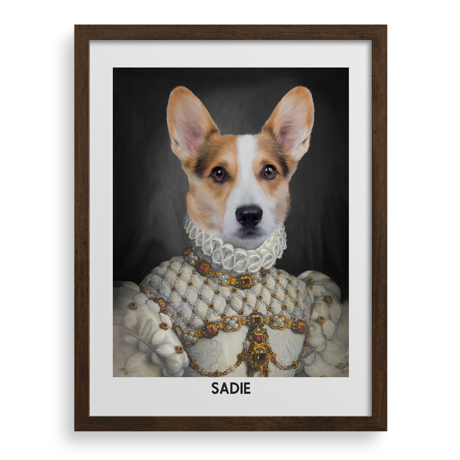 The Proper Lady Custom Pet Portrait