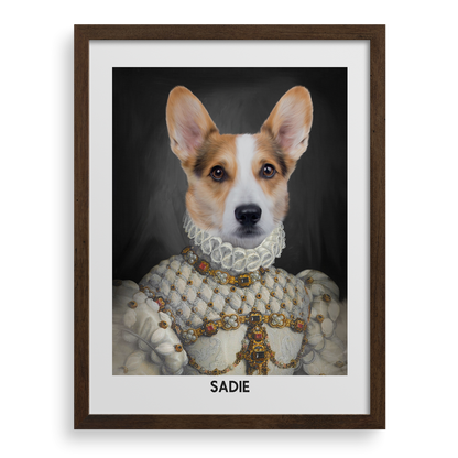 The Proper Lady Custom Pet Portrait