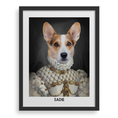 The Proper Lady Custom Pet Portrait