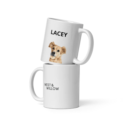 Personalized Pet Portrait Mug: Custom Dog or Cat Photo Coffee Cup