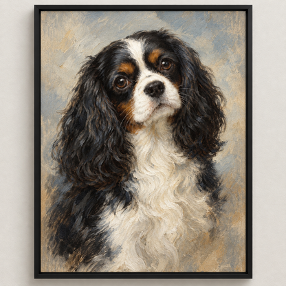 Custom Vintage Pet Oil Painting Portrait